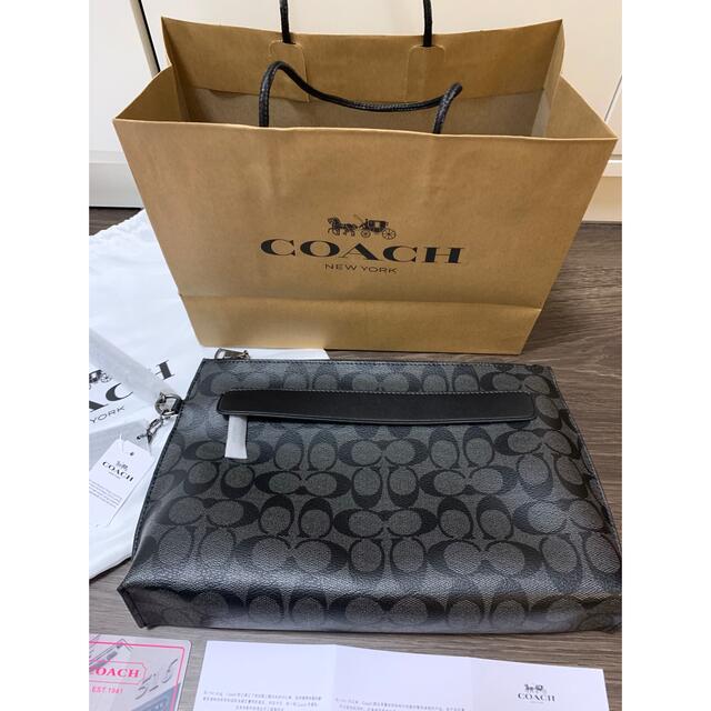 新品未使用タグ付 コーチ COACH セカンドバッグ クラッチバッグ ...