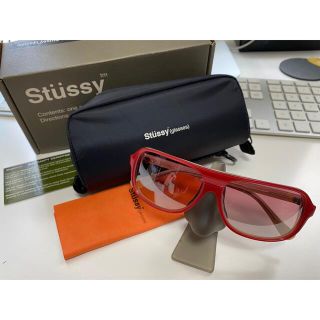 ステューシー(STUSSY)のStussy/レトロ/ビンテージ/サングラス/赤/ユニセックス/限定/箱付/美品(サングラス/メガネ)