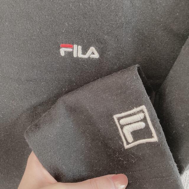 FILA(フィラ)の美品🍀しまむら×FILA 7部丈Tシャツ レディースのトップス(Tシャツ(長袖/七分))の商品写真