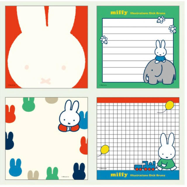 miffy（ミッフィー）スクエアメモパッド おすそ分け 32枚 インテリア/住まい/日用品の文房具(ノート/メモ帳/ふせん)の商品写真