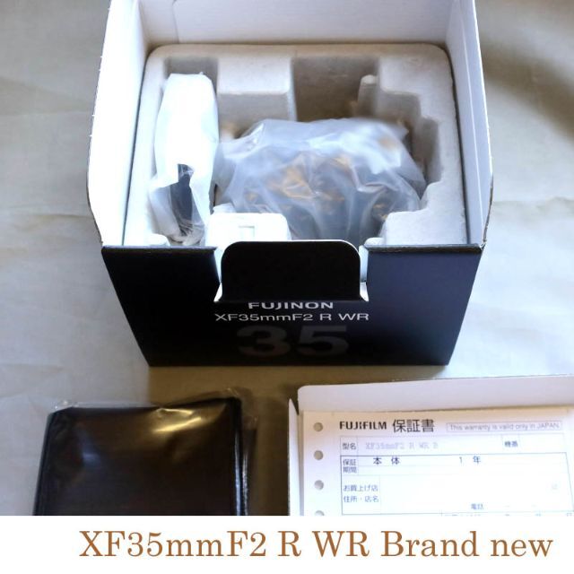 富士フイルム(フジフイルム)の☆新品 XF35mmF2 R WR 富士フイルム フジノンレンズ スマホ/家電/カメラのカメラ(レンズ(単焦点))の商品写真