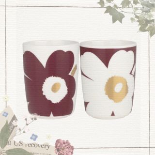 マリメッコ(marimekko)のMarimekko マリメッコJuhla Unikko コーヒーカップ🎵(グラス/カップ)