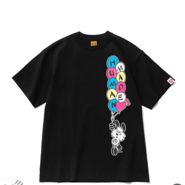 Tシャツ/カットソー(半袖/袖なし)VICK T-SHIRT  HUMAN MADE  XLサイズ　ブラック