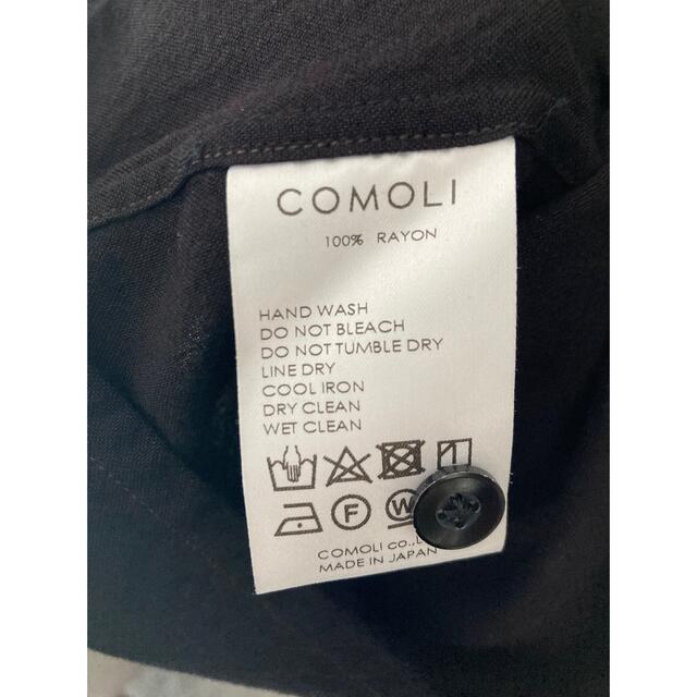 【美品】COMOLI レーヨンオープンカラーシャツ 3 5