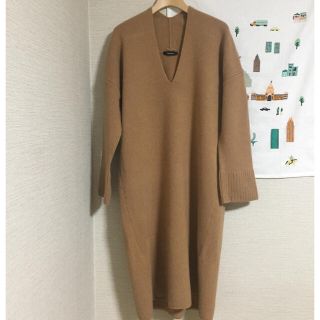 ほぼ新品 LEE掲載*ジャーナルスタンダード ウールオーバーコクーンワンピース