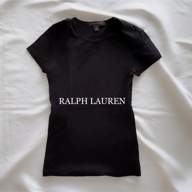 Ralph Lauren(ラルフローレン)のRALPH LAURENラルフローレン▲無地　半袖コットンクルーネックTシャツ レディースのトップス(Tシャツ(半袖/袖なし))の商品写真