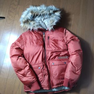 ノースフェイス(THE NORTH FACE) 白 ダウンジャケット(メンズ)（ファー