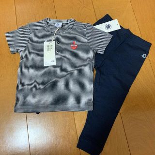 プチバトー(PETIT BATEAU)のプチバトー  半袖カットソー&レギンス(Ｔシャツ)