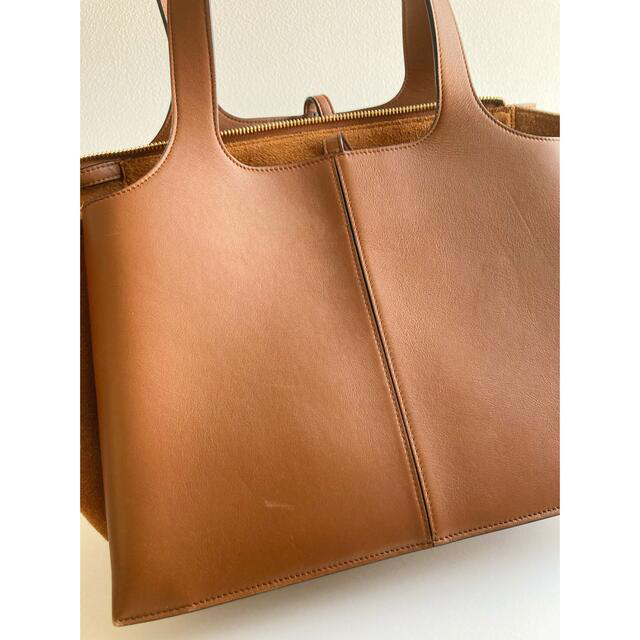 今週限定値下げ】セリーヌ トライフォールド CELINE 本革 キャメル