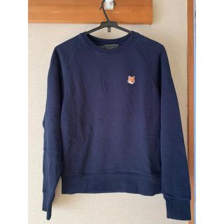 メゾンキツネ(MAISON KITSUNE')の【美品】メゾンキツネスウェット（ネイビー）(トレーナー/スウェット)