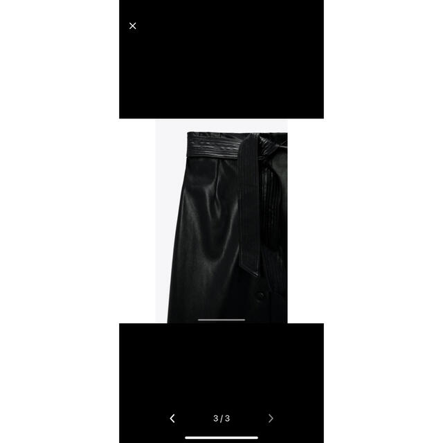 ZARA(ザラ)のZARA レザースカート  M レディースのスカート(ロングスカート)の商品写真