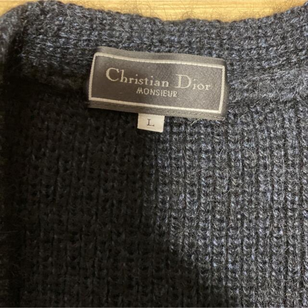 Christian Dior(クリスチャンディオール)のクリスチャンディオール　ムッシュ　カーディガン　ヴィンテージ メンズのトップス(ニット/セーター)の商品写真