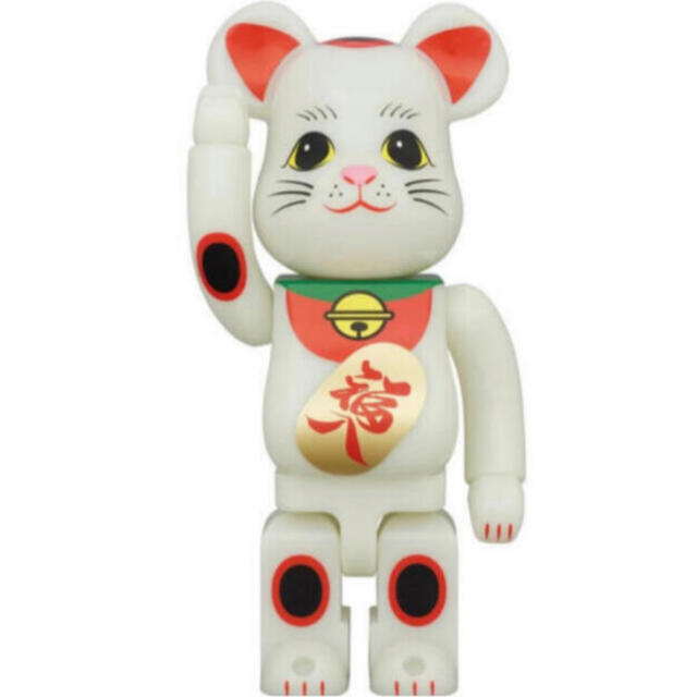 フィギュア送料無料 BE@RBRICK 招き猫 福入 蓄光 400％