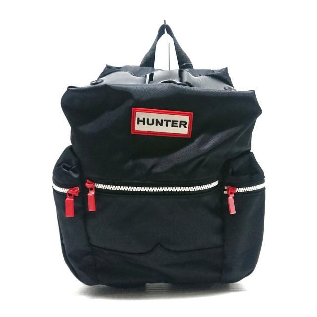 HUNTER ハンター ナイロン リュックサック バッグパック ブラック 極美品