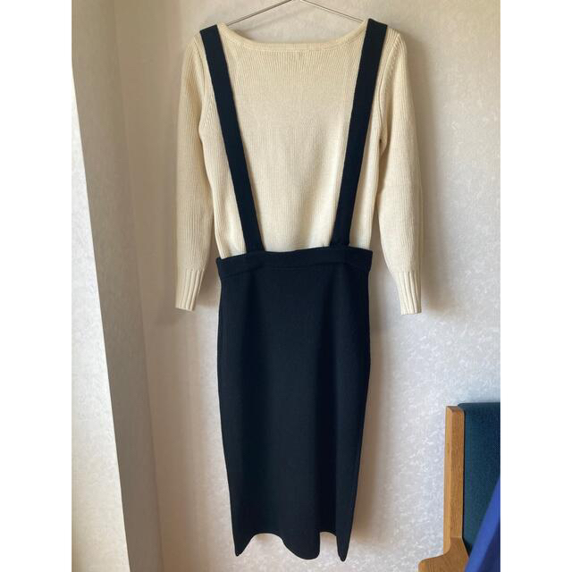 *IENA SLOBE イエナ リブプルオーバー×ジャンスカ ニットセットアップ
