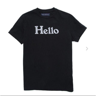 マディソンブルー  Hello ハロー　Tシャツ　黒　ブラック　00 Tシャツ/カットソー(半袖/袖なし) 日本