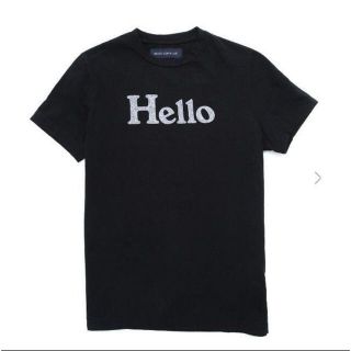 マディソンブルー(MADISONBLUE)のMADISONBLUE   HELLO ハロー　Tシャツ 黒　ブラック　00(Tシャツ(半袖/袖なし))