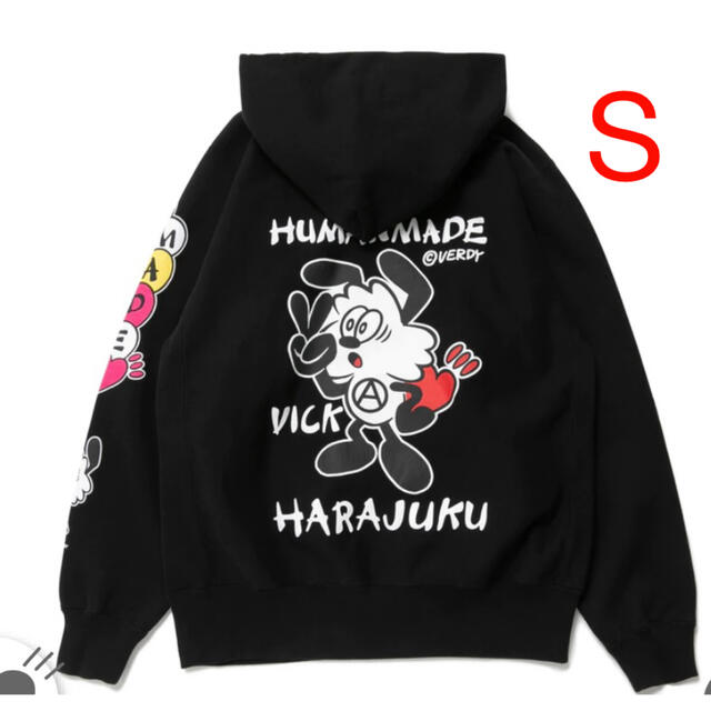 HUMAN MADE × Girls Don´t Cry HOODIE S 黒 代引き人気 メンズ