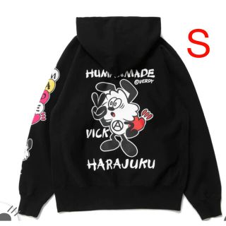 ヒューマンメイド(HUMAN MADE)のHUMAN MADE × Girls Don't Cry HOODIE S 黒(パーカー)