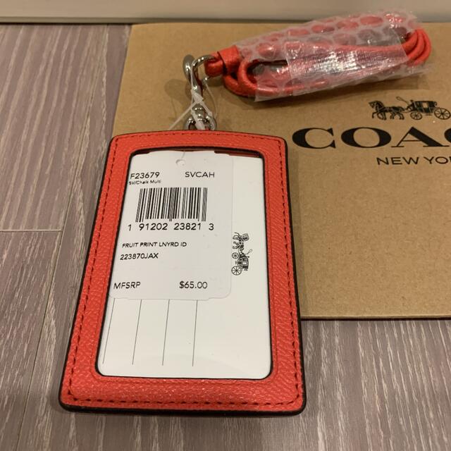COACH(コーチ)のCOACH IDケース カードケース F23679 フルーツ柄 レディースのファッション小物(パスケース/IDカードホルダー)の商品写真