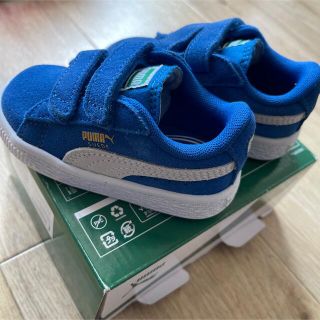 プーマ(PUMA)のPUMA スニーカー　キッズ　ベビー　スウェード　ブルー　13(スニーカー)