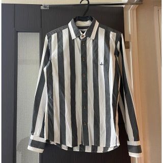 vivienne westwood シャドーストライプ オーブボタン シャツ長袖