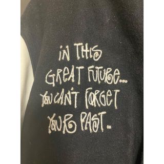 STUSSY - ステューシー 25周年記念 レザーメルトンウールスタジャン