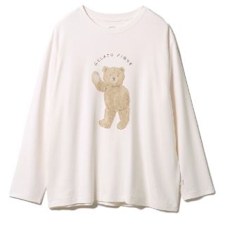 ジェラートピケ(gelato pique)のgelato pique（ジェラート ピケ）ベアワンポイントプルオーバー(Tシャツ(長袖/七分))