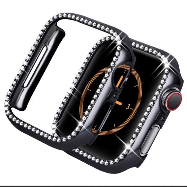 Apple Watch(アップルウォッチ)のAppleWatch カバー ケース 透明キラキラ 40 44 アップルウォッチ スマホ/家電/カメラのスマホアクセサリー(モバイルケース/カバー)の商品写真