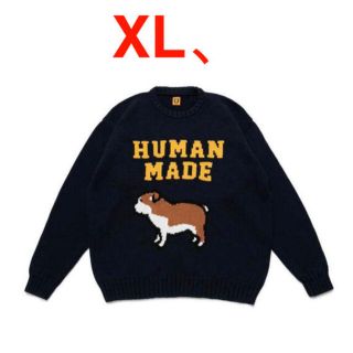 ヒューマンメイド(HUMAN MADE)のHUMAN MADE COTTON KNIT SWEATSHIRT XL(ニット/セーター)