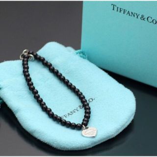 希少大粒未使用TIFFANY&Co. ティファニーブラックオニキスブレスレット