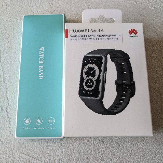 スマートウォッチ　HUAWEI Band6 & 付替ナイロンバンド　セット