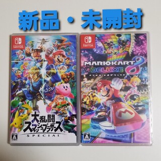 Nintendo Switch】スマブラ マリオカート８ 2本まとめ売りの通販 by