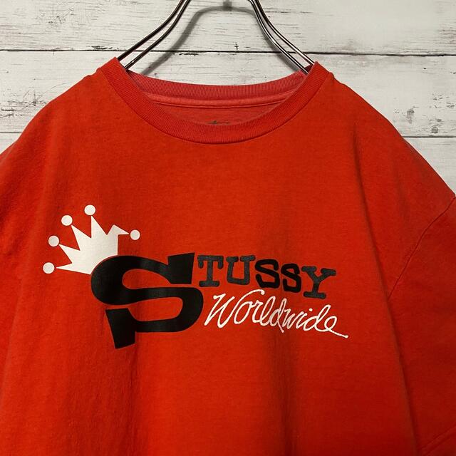 STUSSY(ステューシー)の【XLサイズ】ステューシー　クラウン　プリントロゴ　ビックサイズ　Tシャツ メンズのトップス(Tシャツ/カットソー(半袖/袖なし))の商品写真