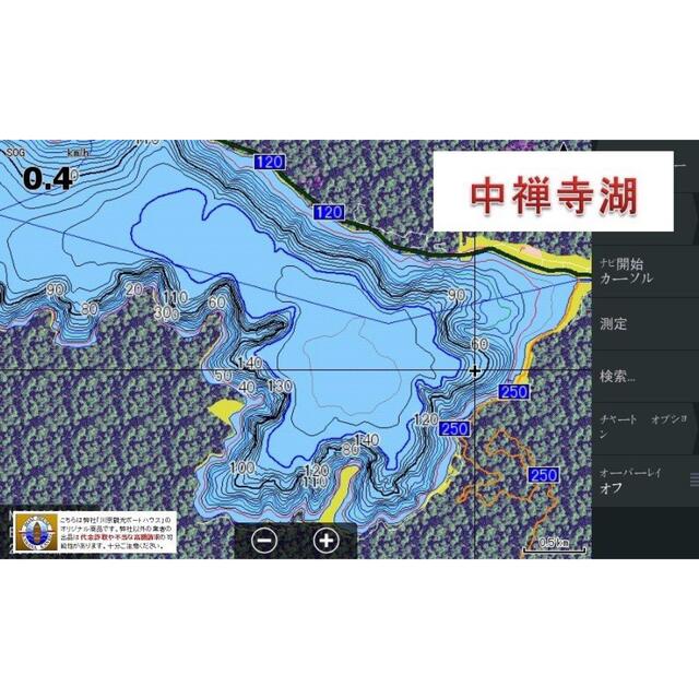 ローランスGPS魚探専用全国湖沼図＆国土地理院湖沼調査図 スポーツ/アウトドアのフィッシング(その他)の商品写真