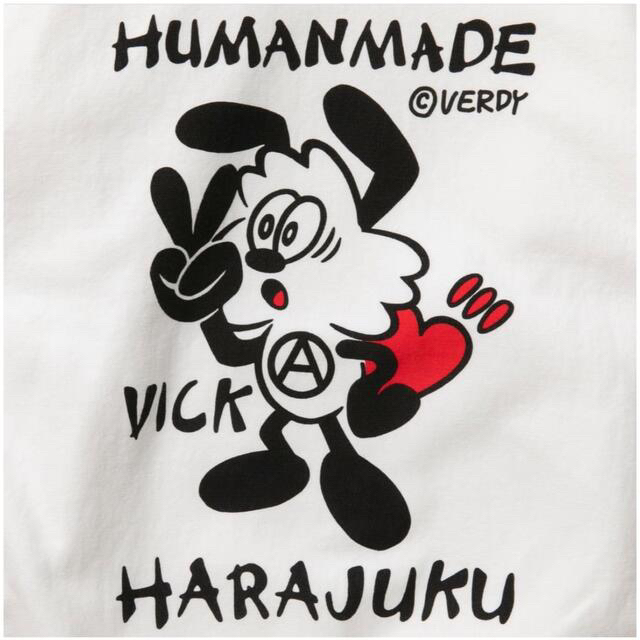 HUMAN MADE(ヒューマンメイド)のHUMAN MADE VERDY VICK PIZZA HOODIE 白 2XL メンズのトップス(パーカー)の商品写真