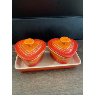 ルクルーゼ(LE CREUSET)のル・クルーゼ/ココット/ハート型/小皿/LE CREUSET/ラムカン (容器)