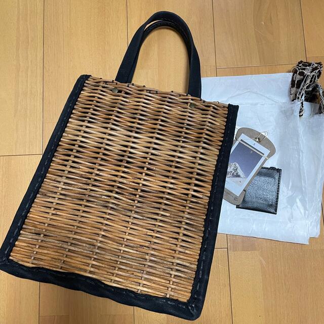 ボトムスス単品 エバゴス キャンバス・カゴ付きトート M - 通販 - www