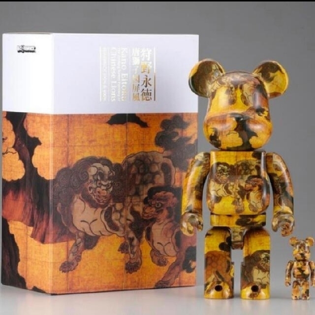 BE@RBRICK(ベアブリック)のBE@RBRICK 狩野永徳「唐獅子図屏風」100％ & 400％ エンタメ/ホビーのフィギュア(その他)の商品写真