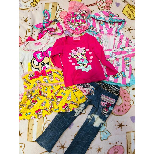 EARTHMAGIC(アースマジック)の🌸春コーデセット🌸7点 キッズ/ベビー/マタニティのキッズ服女の子用(90cm~)(Tシャツ/カットソー)の商品写真