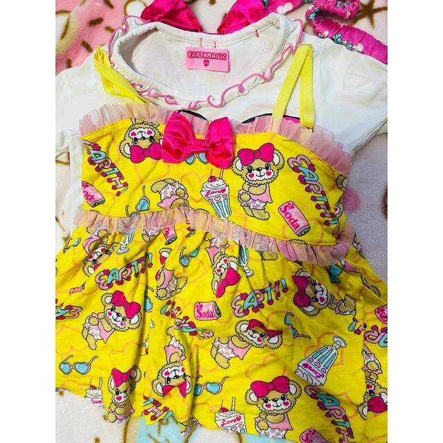 EARTHMAGIC(アースマジック)の🌸春コーデセット🌸7点 キッズ/ベビー/マタニティのキッズ服女の子用(90cm~)(Tシャツ/カットソー)の商品写真