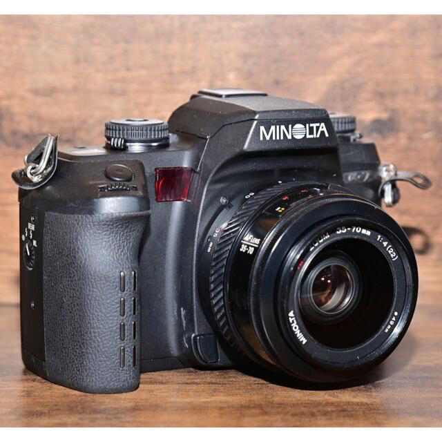 フィルムカメラ　MINOLTA α-7 実用品　標準、望遠レンズ付き