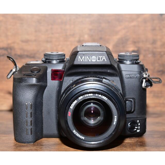 フィルムカメラ　MINOLTA α-7 実用品　標準、望遠レンズ付き