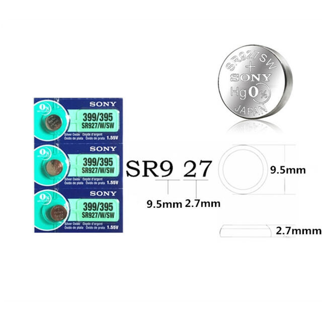 SONY ソニー 時計電池 SR927SW (395) 3個 メンズの時計(腕時計(デジタル))の商品写真