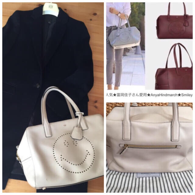 ANYA HINDMARCH - アニヤハインドマーチ グレージュこなれ上品 ANYA HINDMARCH - アニヤハインドマーチ グレージュこなれ上品