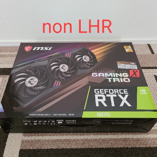 【非LHR】MSI GeForce RTX 3070 GAMING X TRIO