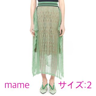 mame - 20SS mame kurogouchi ニットプリーツスカートの通販 by ...