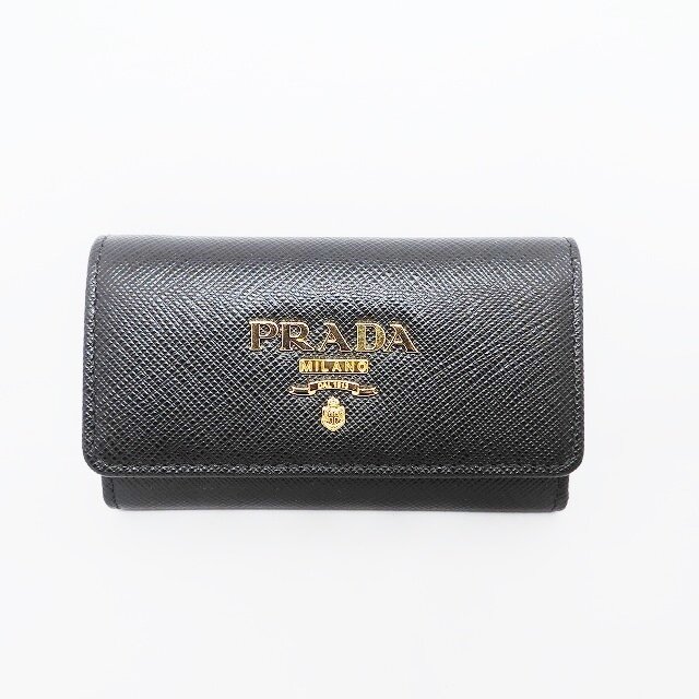 ✨現行・極美品✨PRADA プラダ キーケース 4連 キーリング 黒 NERO