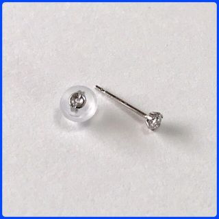  ダイヤモンドピアス pt900 片耳ピアス  プラチナピアス 0.07ct(ピアス(片耳用))