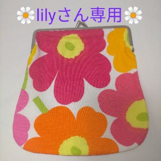 マリメッコ(marimekko)の【lilyさん専用】marimekko  がま口ポーチ  正規品  新品(ポーチ)